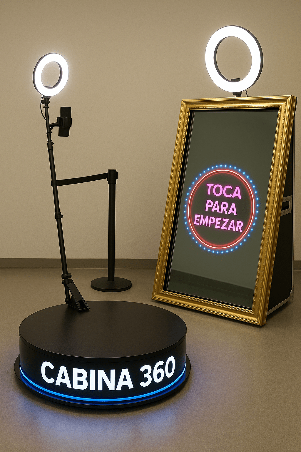 Cabina 360 y Espejo Mágico